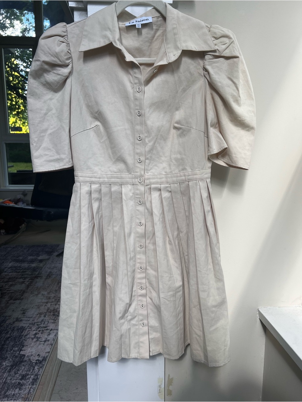 En Saison button front mini dress - Picture 2 of 6